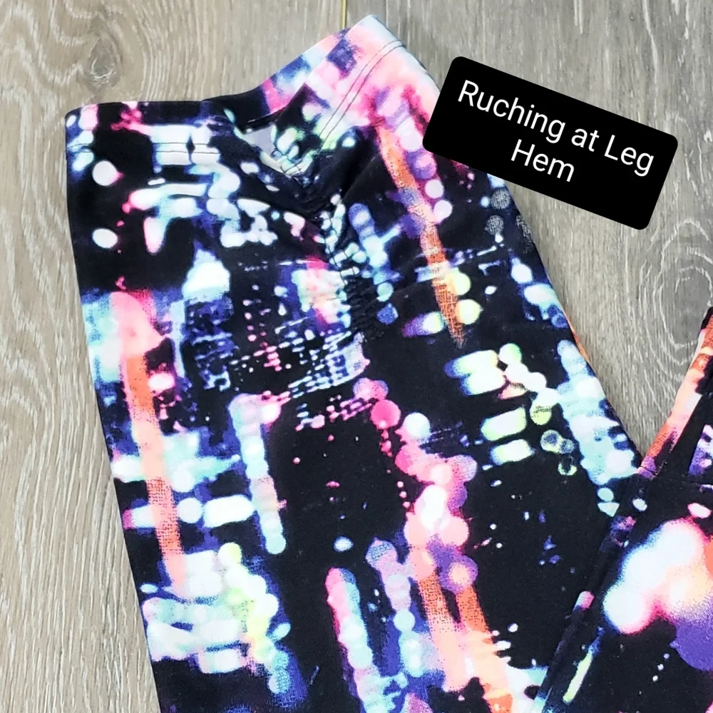 Calvin Klein Performance Quick Dry Legging Capri Black Multi Graphic - Picture 3 of 7